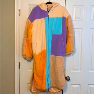 Free People Long Sherpa Coat